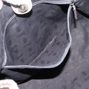 GUCCI GG Canvas Guccissima Tote Bag Leather Gray Gold 211944 Auth 205229V-20