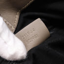 GUCCI GG Canvas Guccissima Tote Bag Leather Gray Gold 211944 Auth 205229V-21
