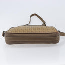 FENDI Zucchino Canvas Shoulder Bag PVC Beige Auth 205232-5