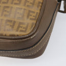 FENDI Zucchino Canvas Shoulder Bag PVC Beige Auth 205232-16