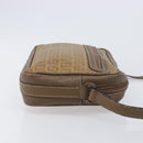 FENDI Zucchino Canvas Shoulder Bag PVC Beige Auth 205232-3