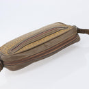 FENDI Zucchino Canvas Shoulder Bag PVC Beige Auth 205232-6