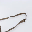 FENDI Zucchino Canvas Shoulder Bag PVC Beige Auth 205232-14