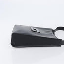 GUCCI Shoulder Bag Patent leather Black Silver Auth 205233-3