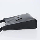 GUCCI Shoulder Bag Patent leather Black Silver Auth 205233-4