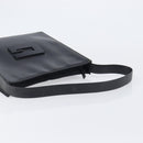GUCCI Shoulder Bag Patent leather Black Silver Auth 205233-7