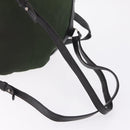 PRADA Backpack Nylon Green Silver Auth 205236-11