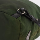 PRADA Backpack Nylon Green Silver Auth 205236-17