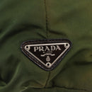 PRADA Backpack Nylon Green Silver Auth 205236-18