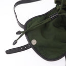 PRADA Backpack Nylon Green Silver Auth 205236-22