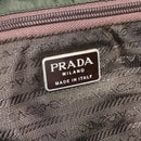 PRADA Backpack Nylon Green Silver Auth 205236-24