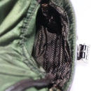 PRADA Backpack Nylon Green Silver Auth 205236-30