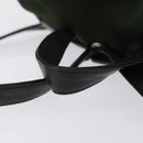 PRADA Backpack Nylon Green Silver Auth 205236-9