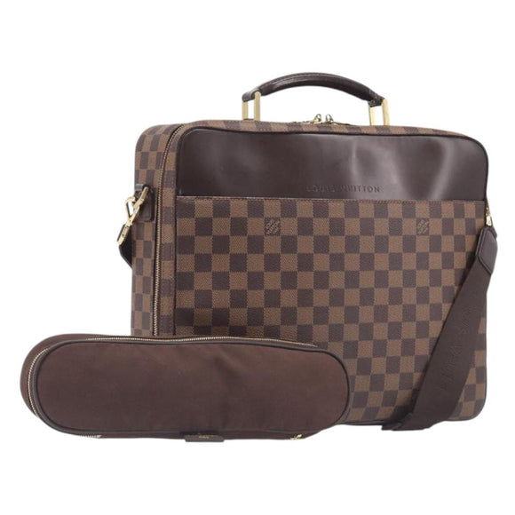 LOUIS VUITTON Ebene Canvas Ordinatur Savana Bag 2way N53355 LV Auth 205237V
