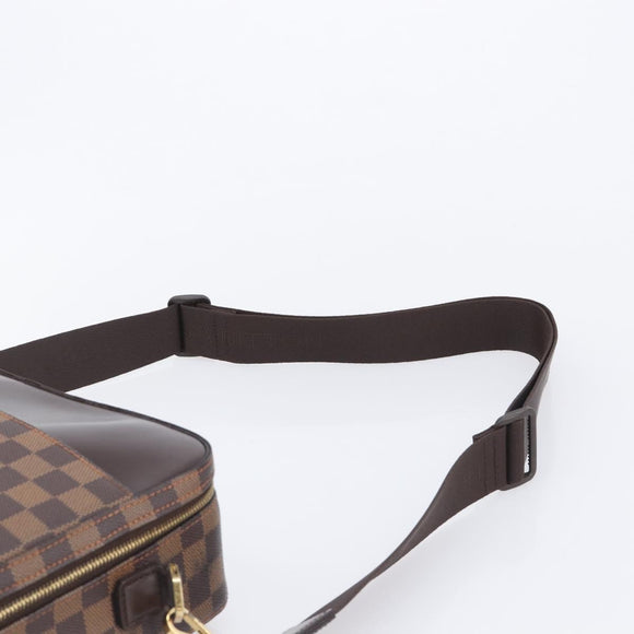 LOUIS VUITTON Ebene Canvas Ordinatur Savana Bag 2way N53355 LV Auth 205237V