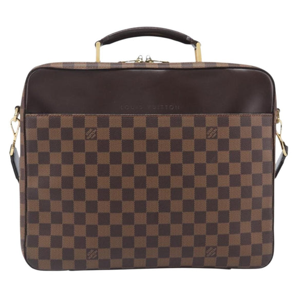 LOUIS VUITTON Ebene Canvas Ordinatur Savana Bag 2way N53355 LV Auth 205237V