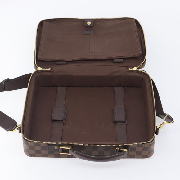 LOUIS VUITTON Ebene Canvas Ordinatur Savana Bag 2way N53355 LV Auth 205237V