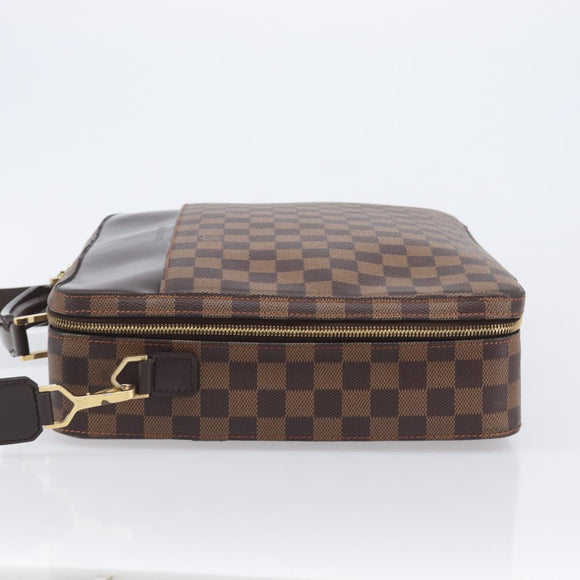 LOUIS VUITTON Ebene Canvas Ordinatur Savana Bag 2way N53355 LV Auth 205237V
