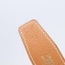 HERMES Constance H Belt Leather 70 Brown Gold Auth 205238V-12
