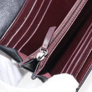 CHANEL 2.55 Matelasse Long Wallet Leather Black Silver CC Auth 205240V-20