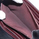 CHANEL 2.55 Matelasse Long Wallet Leather Black Silver CC Auth 205240V-11