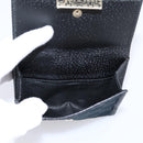 GUCCI GG Canvas Bifold Wallet Black Silver 146195 Auth 205241V-13
