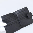 GUCCI GG Canvas Bifold Wallet Black Silver 146195 Auth 205241V-15