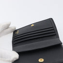 PRADA Bifold Wallet Nylon Black Gold Auth 205242M-18