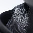 PRADA Bifold Wallet Nylon Black Gold Auth 205242M-12