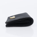 PRADA Bifold Wallet Nylon Black Gold Auth 205242M-3