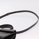Salvatore Ferragamo Gancini Hand Bag Leather 2way Dark Brown Gold Auth 205246A-16