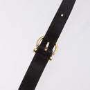 Salvatore Ferragamo Gancini Hand Bag Leather 2way Dark Brown Gold Auth 205246A-17