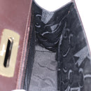 Salvatore Ferragamo Gancini Hand Bag Leather 2way Dark Brown Gold Auth 205246A-31