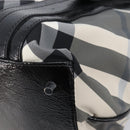 BURBERRY Nova Check Tote Bag Nylon Black Silver Auth 205247A-15