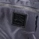 BURBERRY Nova Check Tote Bag Nylon Black Silver Auth 205247A-20