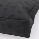 MCM Logogram Vicetos Tote Bag PVC Black Gold Auth 205249-15