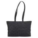 MCM Logogram Vicetos Tote Bag PVC Black Gold Auth 205249-2