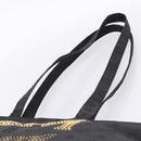 MCM Logogram Vicetos Tote Bag PVC Black Gold Auth 205249-8