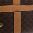 CELINE Macadam Canvas Hand Bag PVC Leather Brown Gold Auth 205250V-6