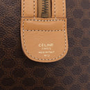 CELINE Macadam Canvas Hand Bag PVC Leather Brown Gold Auth 205250V-11