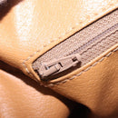 CELINE Macadam Canvas Hand Bag PVC Leather Brown Gold Auth 205250V-22