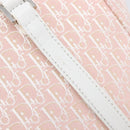 Christian Dior Trotter Canvas Tote Bag Pink Silver Auth 205251V-10
