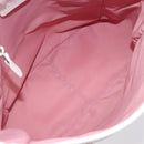 Christian Dior Trotter Canvas Tote Bag Pink Silver Auth 205251V-11