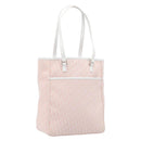 Christian Dior Trotter Canvas Tote Bag Pink Silver Auth 205251V-1