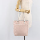 Christian Dior Trotter Canvas Tote Bag Pink Silver Auth 205251V-25