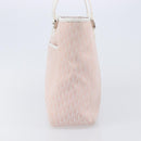 Christian Dior Trotter Canvas Tote Bag Pink Silver Auth 205251V-3
