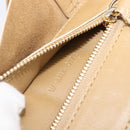 CELINE Horizontal Cabas Tote Bag Leather Beige Gold Auth 205254-22