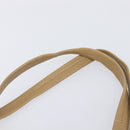 CELINE Horizontal Cabas Tote Bag Leather Beige Gold Auth 205254-9