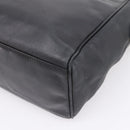 Christian Dior Hand Bag Leather Black Gold Auth 205255A-15