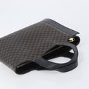 CELINE Macadam Canvas Hand Bag PVC Leather Black Gold Auth 205256V-6